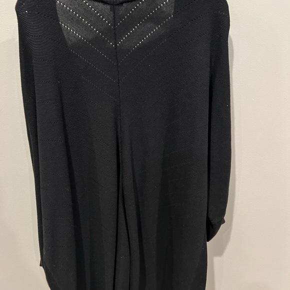 Talbots Black Women’s Deep V-Neck Tunic Sweater 3X - Picture 4 of 5